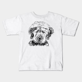 labradoodle portrait Kids T-Shirt